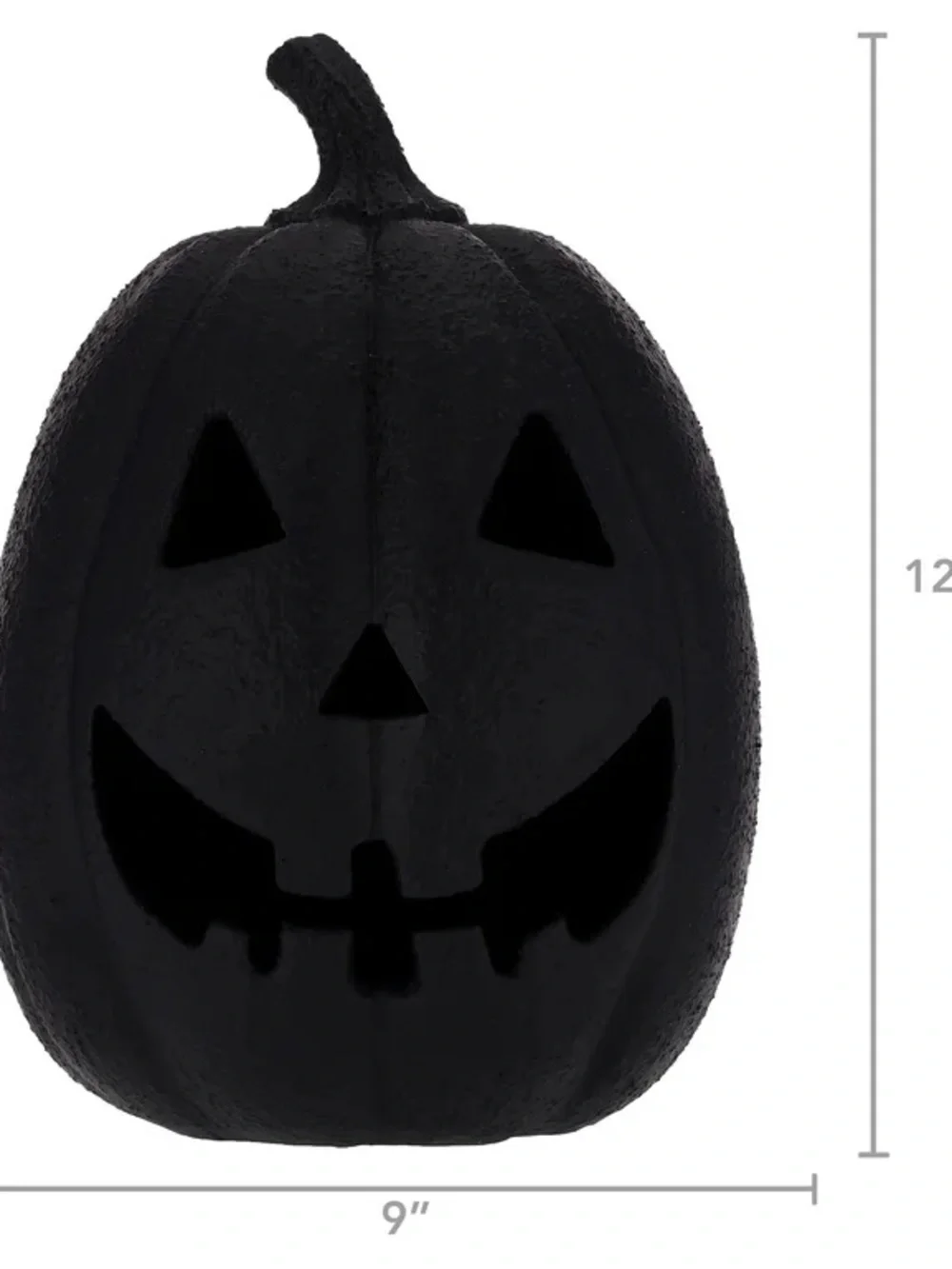 My Texas House Halloween Jack-o'-Lantern Tabletop Decoration, Black, 13